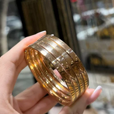 النگو آینه‌ای پهن